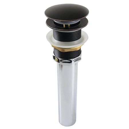 Kingston Brass Brass Pop Up Drain for Cast Iron Utility Sink, Naples Bronze GCL112NB